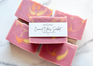 Coconut Citrus Sorbet | Artisan Soap Bar | Tropical Soap